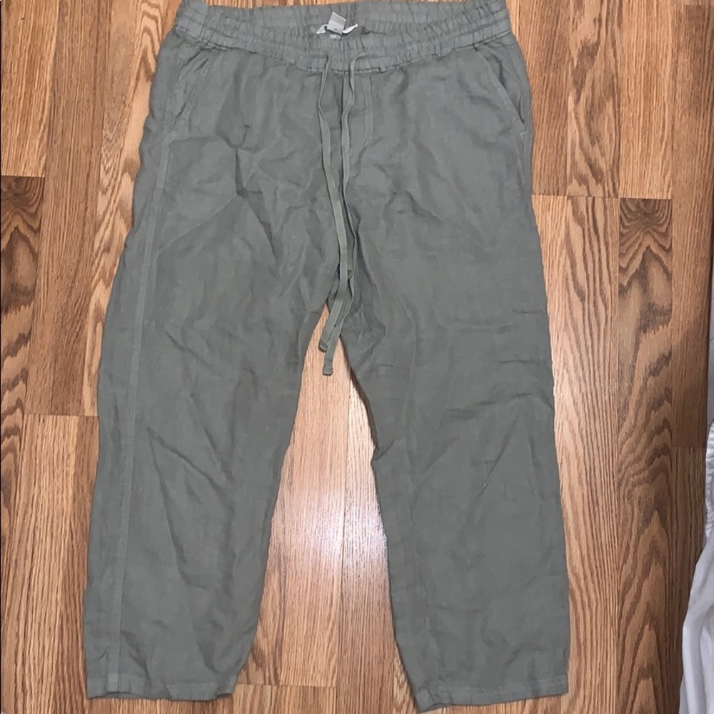 Light olive green flowy pants